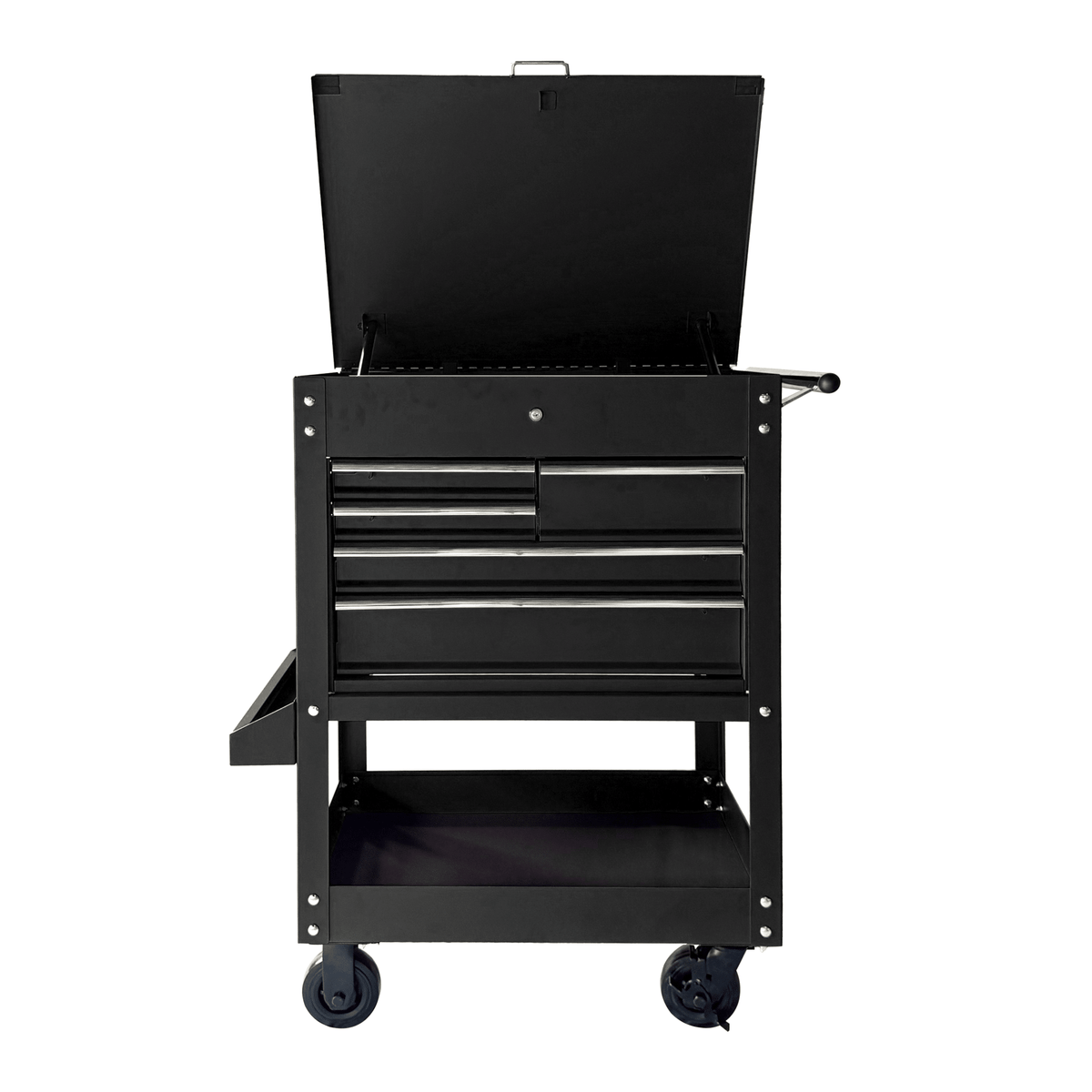 5 Drawer Heavy Duty Rolling Tool Cabinet Steel Garage Storage with Ball Bearing Slides