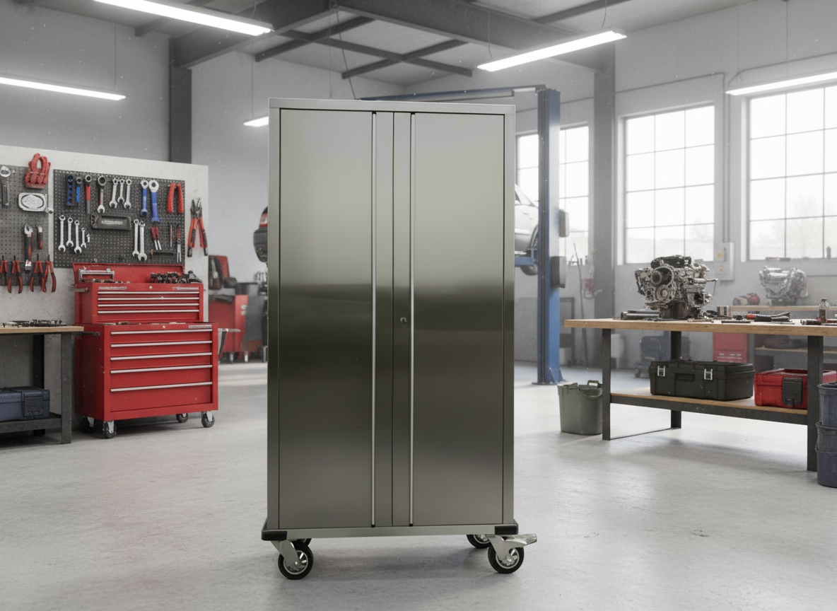 72″ Stainless Steel Rolling Cabinet – Heavy-Duty Lockable Storage | 72SSC
