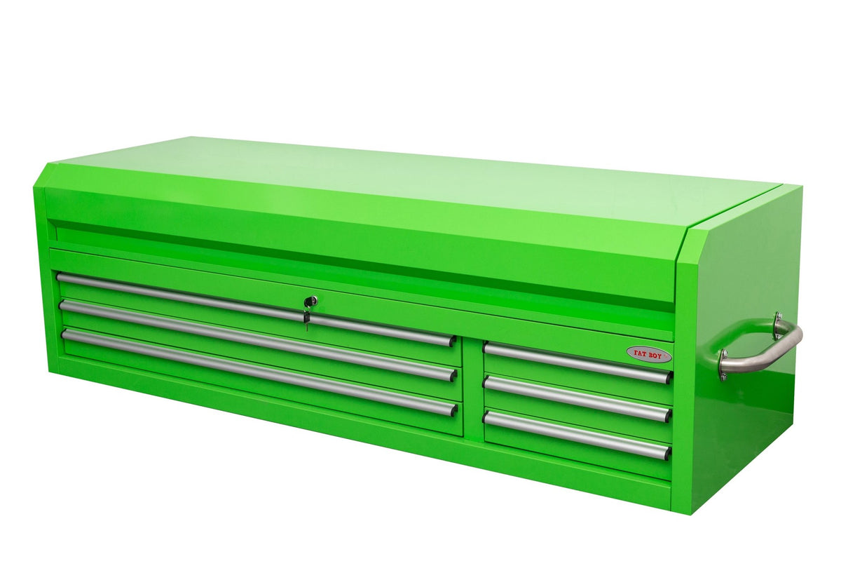 Fatboy 72″ Upper Tool Chest – Heavy-Duty 6 Drawer Steel Tool Storage Cabinet with Flip-Up Lid