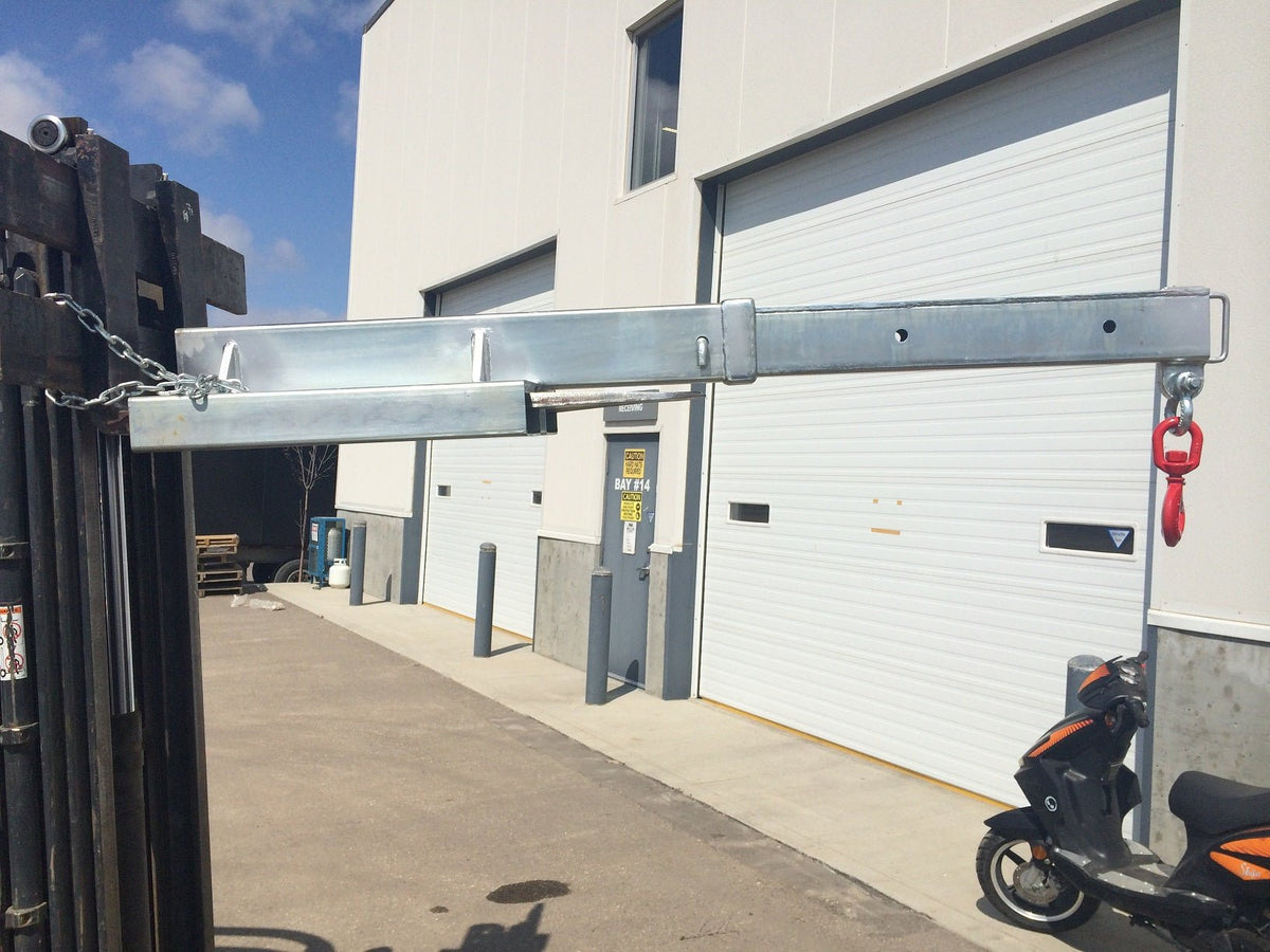 Forklift & Skid Steer Extension Jib – Heavy-Duty Lifting Boom Attachment, SKU: FJC545