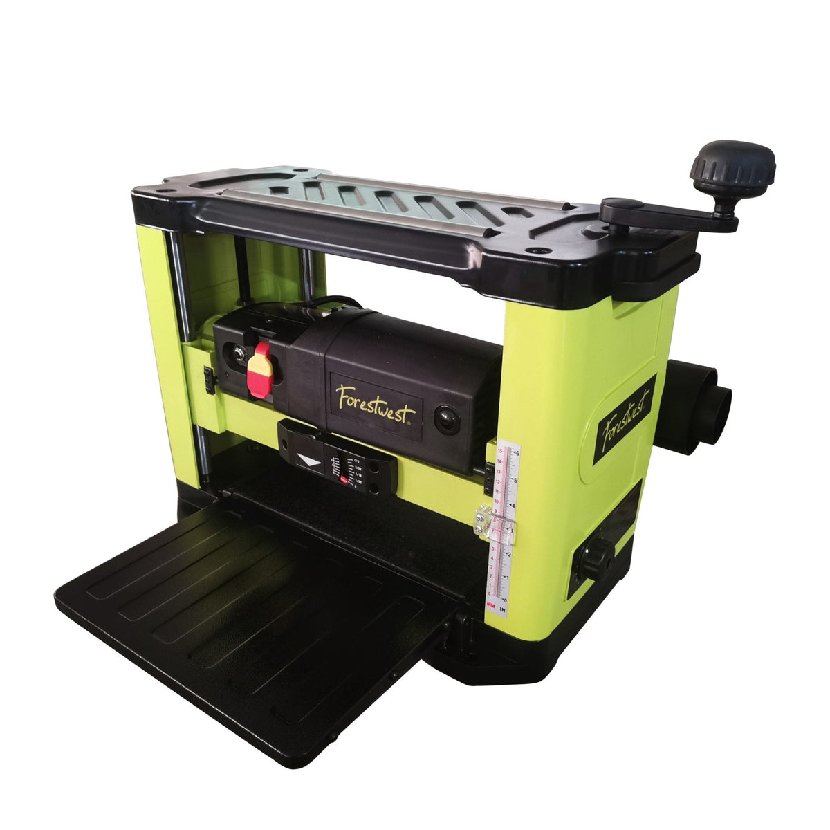 13-Inch Benchtop Wood Planer – 2HP Motor, Helical Spiral Cutter Head & Granite Table BM10523