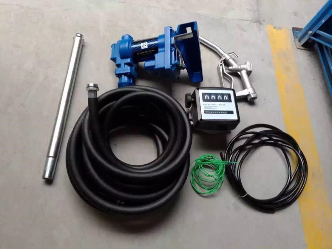 20 GPM 12V Diesel Fuel Transfer Pump with Built-In Gauge | Model FTPWMG