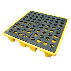 Oil Spill Containment Tray Pallet – Leak-Proof Barrel Storage Solution (SKU 216458)