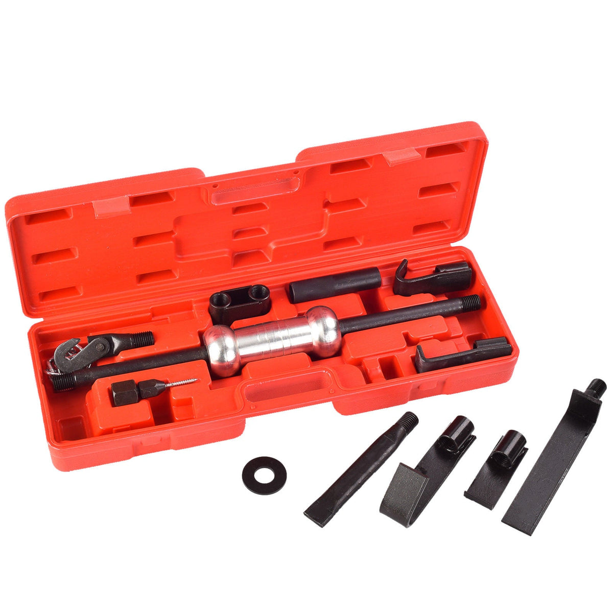 13-Piece Dent Puller Kit – 10 lb Slide Hammer Auto Body & Truck Repair Tool Set D1089