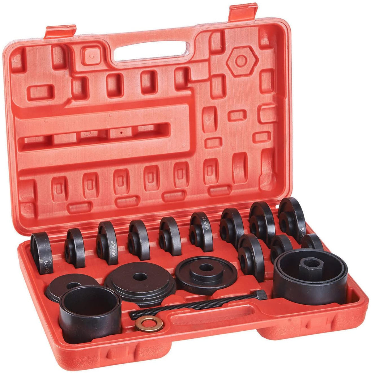 23-Piece Wheel Bearing Removal Tool Kit – Heavy Duty Automotive Bearing Puller Set 10236