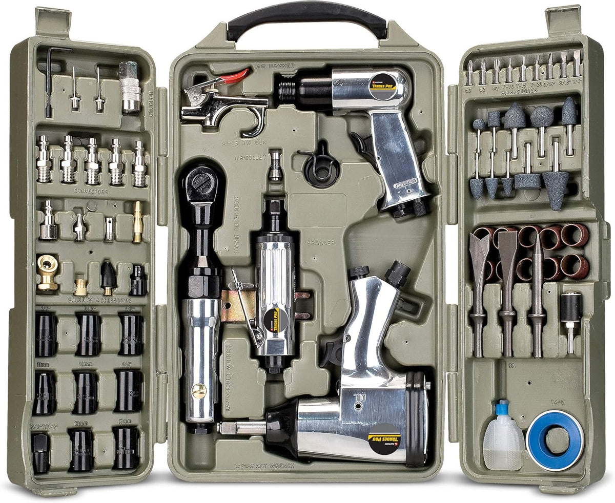 71-Piece Air Compressor Tool Kit Impact, Ratchet and Chisel Accessories F2621Z